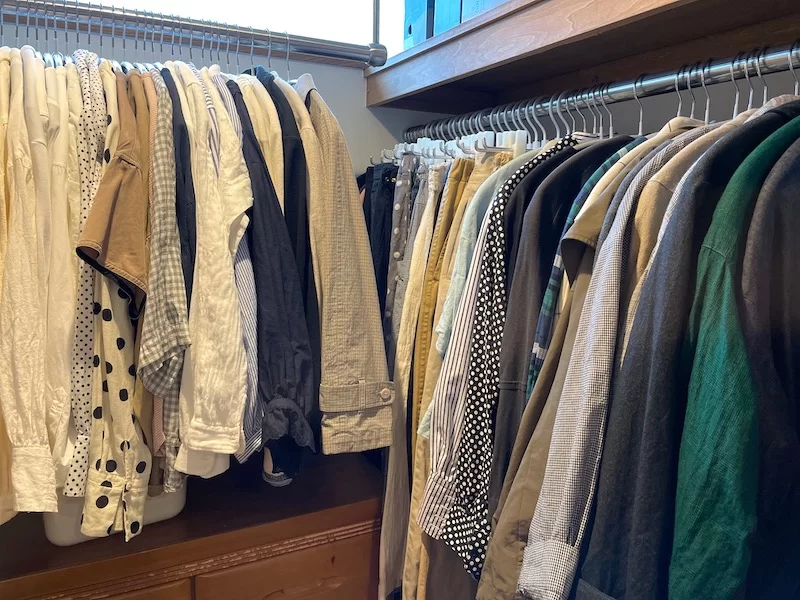 一人暮らし用一戸建てのクローゼット